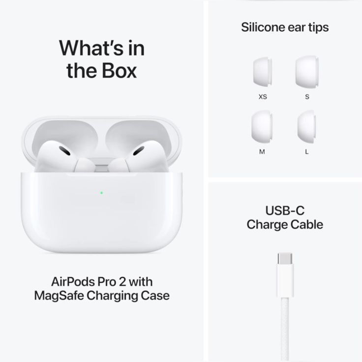 Apple AirPods Pro (2nd Generation) Wireless Ear Buds with USB-C Charging
